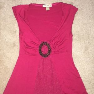 Pink Yuka Top Size Small